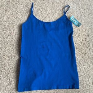 Blue tank top camisole NWT nylon spandex